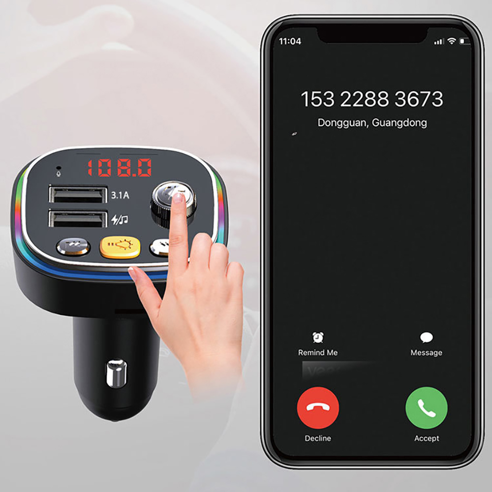 Wireless Car Bluetooth Adapters FM Transmitter