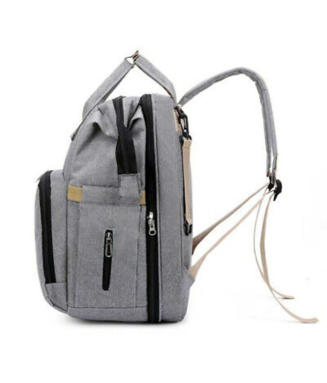 Multifunctional Diaper Backpack with Built In Baby Bed