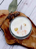 Organic Soy Wax Intention Candle for Space Clearing & Positive Energy