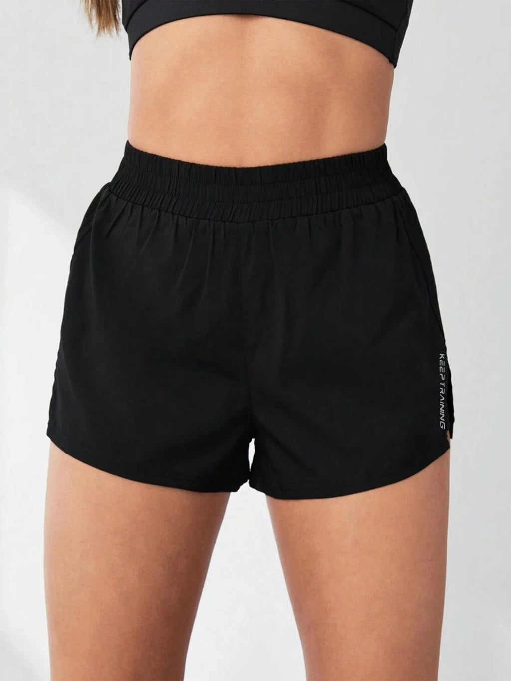 2026 New Style Faux Two Piece Anti Exposure Yoga Shorts
