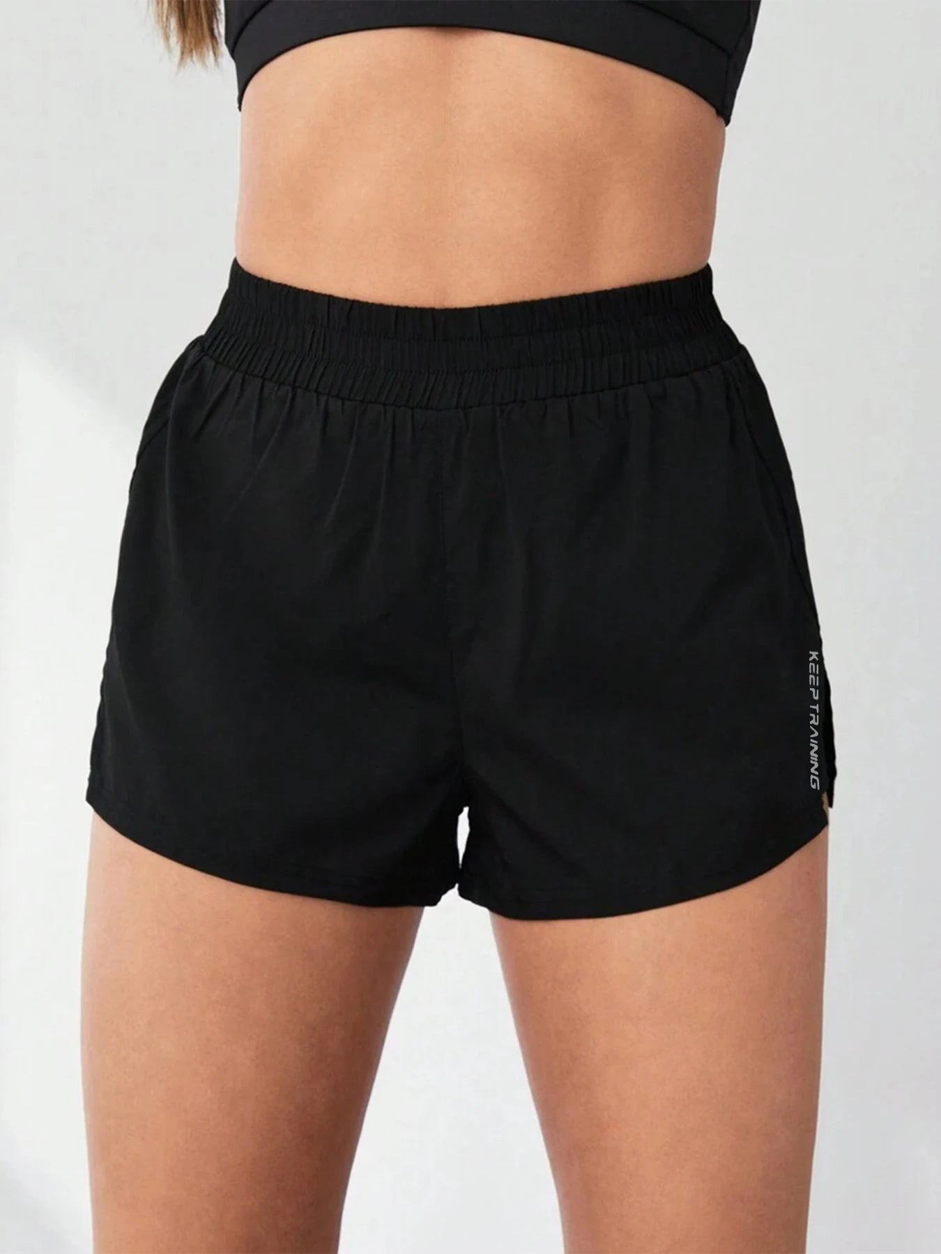 2026 New Style Faux Two Piece Anti Exposure Yoga Shorts