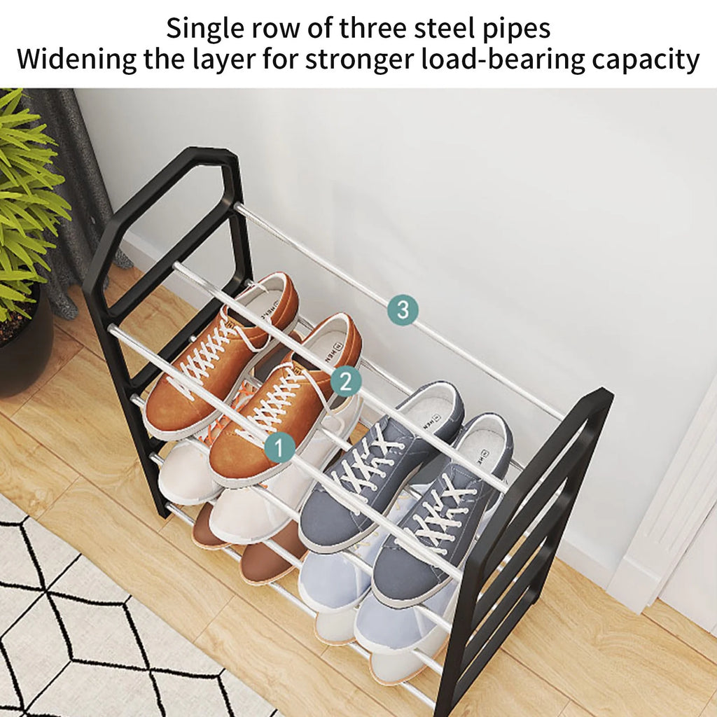 Storage and Organization Shoe Rack Shoe Rack Storage Organizer with 4 Tiers Metal Shelves for Bedroom Closet Entry Dorm Room