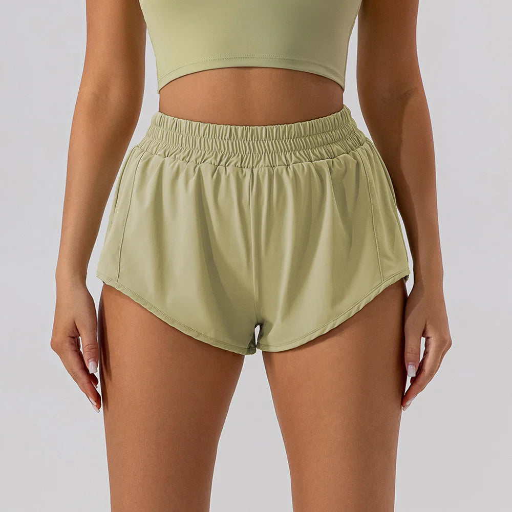 Summer Fitness Low Waist 2.5 Inch Shorts Women Gym Sportswear
