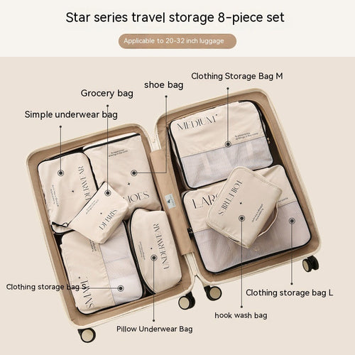 Travel Packing Organizer Set For Suitcase