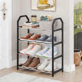 Storage and Organization Shoe Rack Shoe Rack Storage Organizer with 4 Tiers Metal Shelves for Bedroom Closet Entry Dorm Room