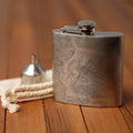Grand Teton Topographic Map Hip Flasks with Funnel & Pouch
