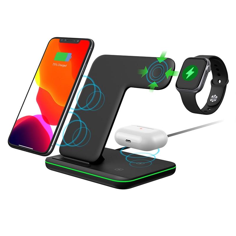 3 in 1 Fast Wireless Charging Station for Mobile Phones