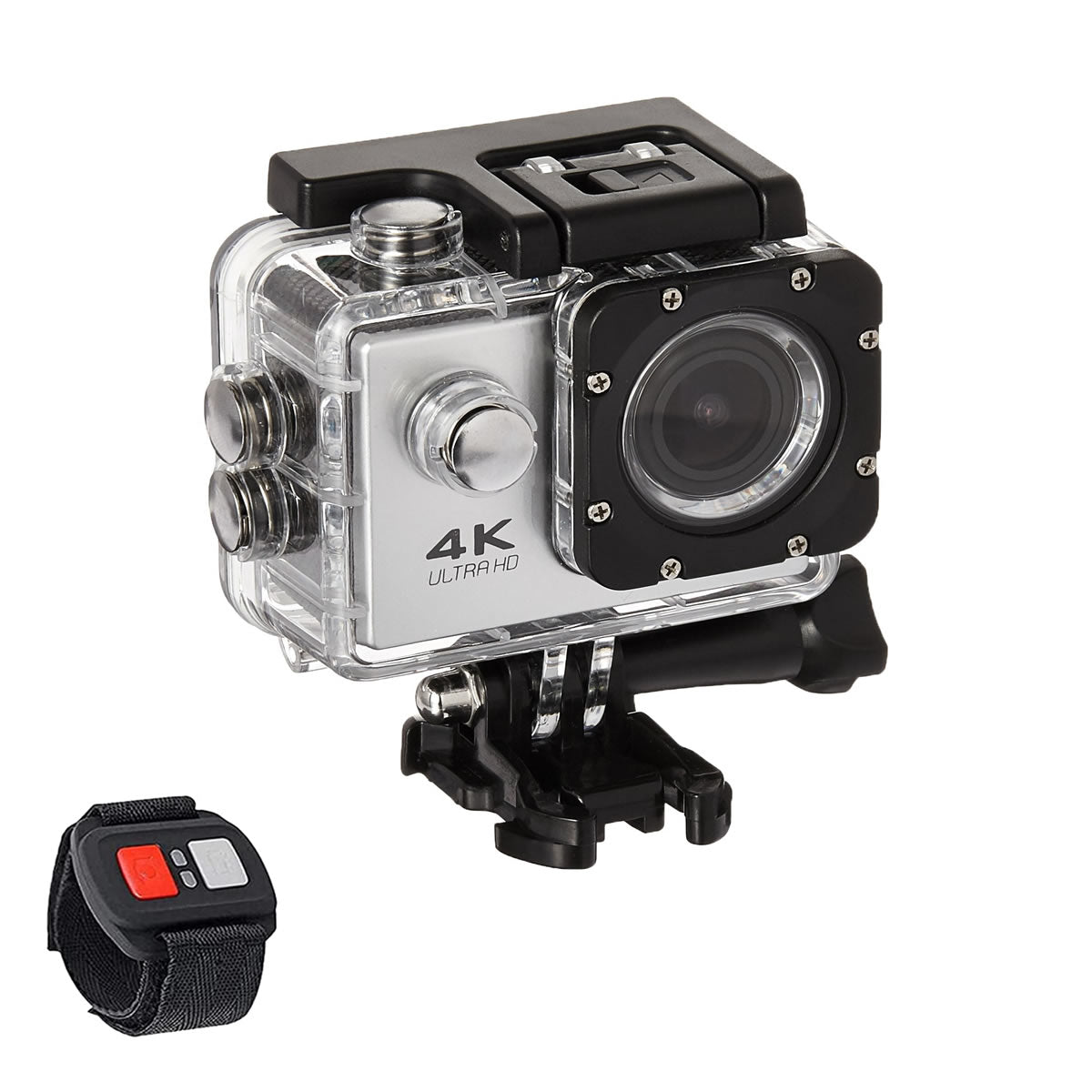 Waterproof 4K Action Camera with WiFi & Remote