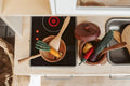 Wooden Toy Pan and Pot Set Pretend Play Kitchen